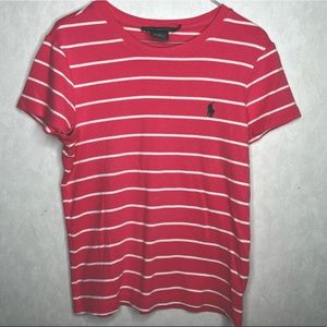 Polo Ralph Lauren Pink and White Shirt